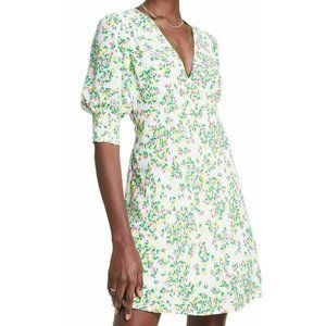 Rixo Puff Sleeve Dress Multicolor